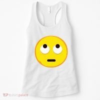 Emoticon Face With Rolling Eyes Eye Roll Emoticon Gift Women's Tank Top thumb 0