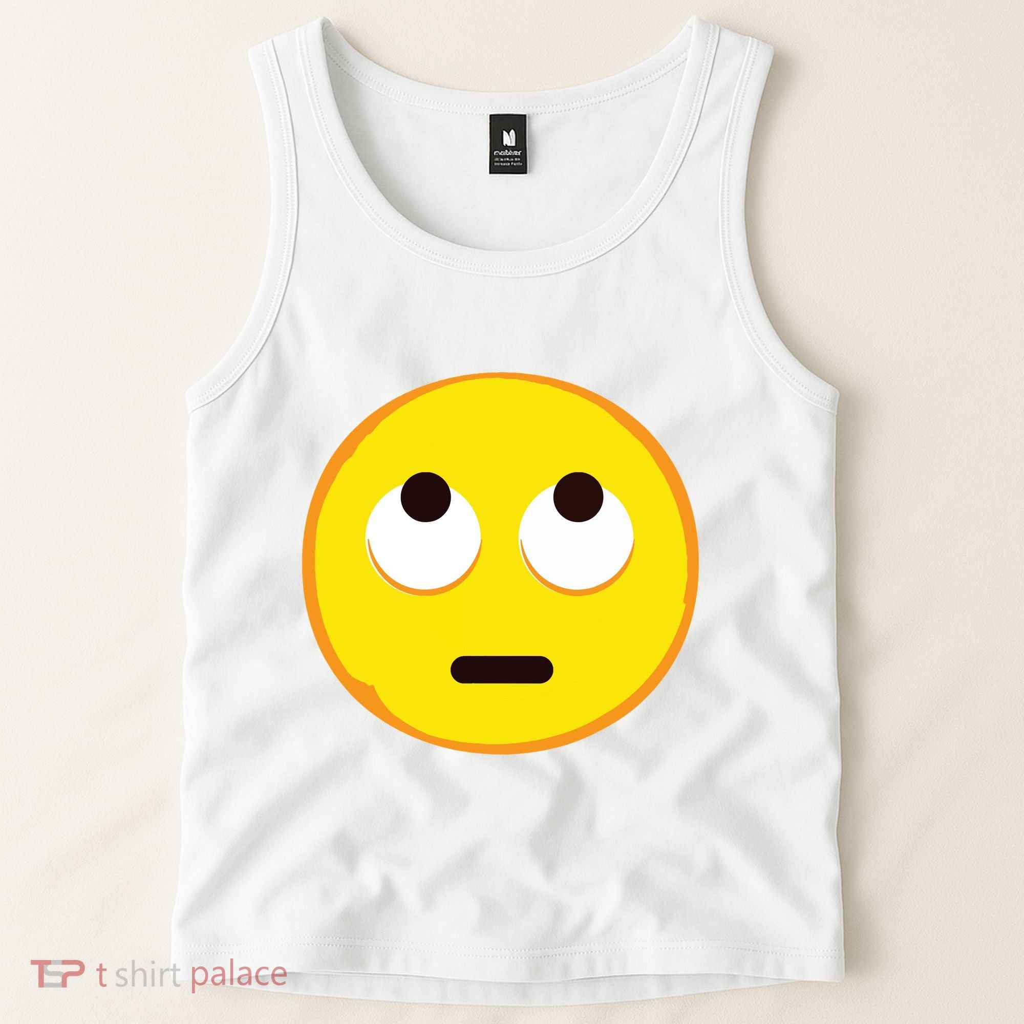 Emoticon Face With Rolling Eyes Eye Roll Emoticon Gift Tank Top