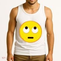Emoticon Face With Rolling Eyes Eye Roll Emoticon Gift Tank Top thumb 3
