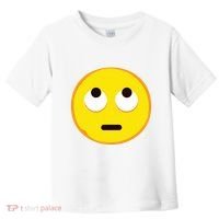 Emoticon Face With Rolling Eyes Eye Roll Emoticon Gift Toddler T-Shirt thumb 0