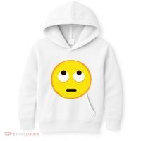 Emoticon Face With Rolling Eyes Eye Roll Emoticon Gift Kids Hoodie thumb 0