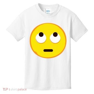 Emoticon Face With Rolling Eyes Eye Roll Emoticon Gift Kids T-Shirt