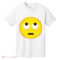 Emoticon Face With Rolling Eyes Eye Roll Emoticon Gift Kids T-Shirt thumb 0