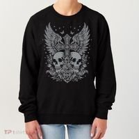 Emo Grunge Aesthetic Goth Skull Cross Gothic Butterfly Women's Sweatshirt thumb 0