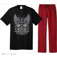 Emo Grunge Aesthetic Goth Skull Cross Gothic Butterfly Pajama Set thumb 0