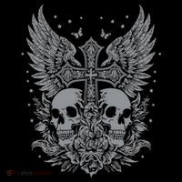 Emo Grunge Aesthetic Goth Skull Cross Gothic Butterfly Tank Top thumb 6