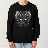 Emo Grunge Aesthetic Alt Goth Skull Cross Gothic Women's Sweatshirt thumb 0