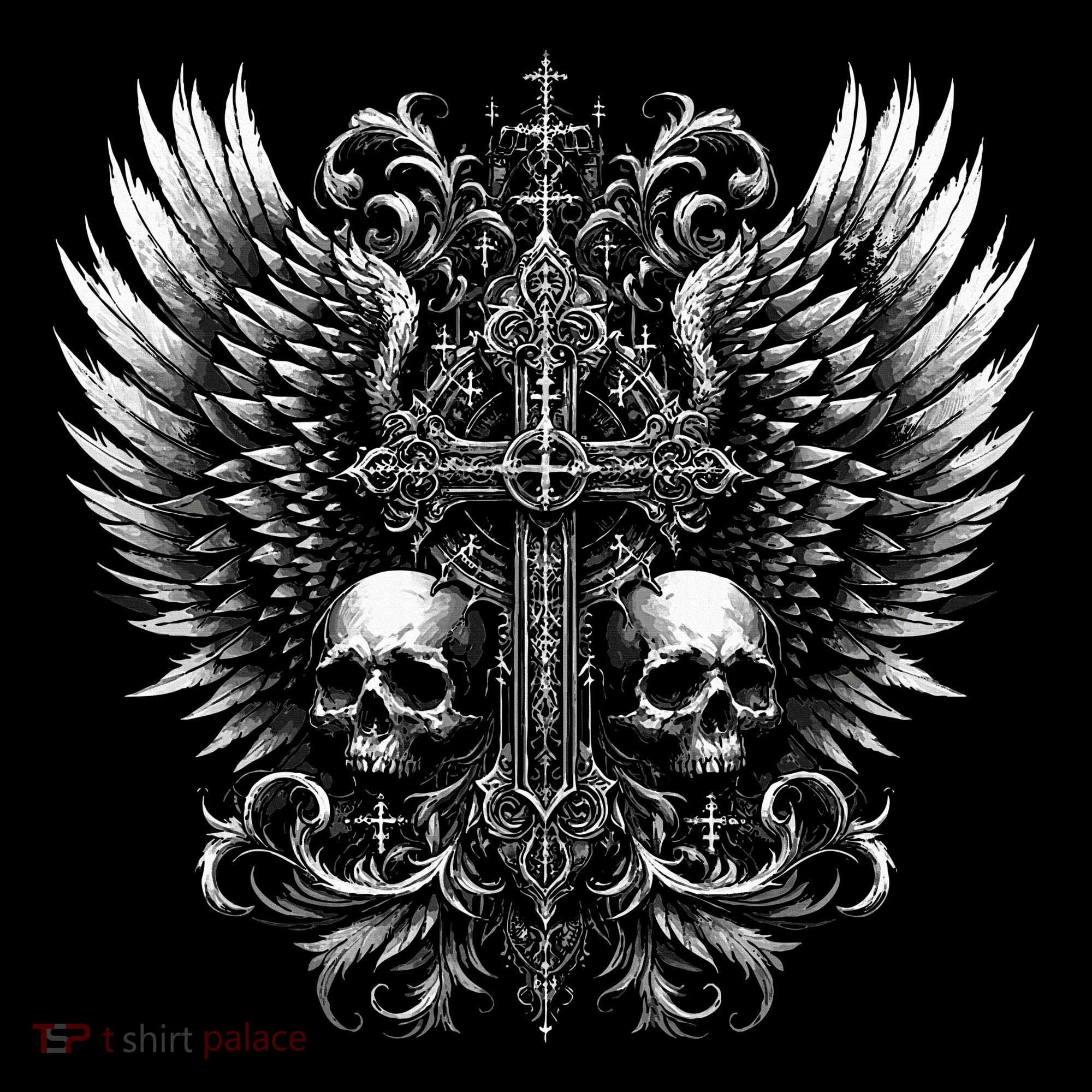 Emo Grunge Aesthetic Alt Goth Skull Cross Gothic Coaster