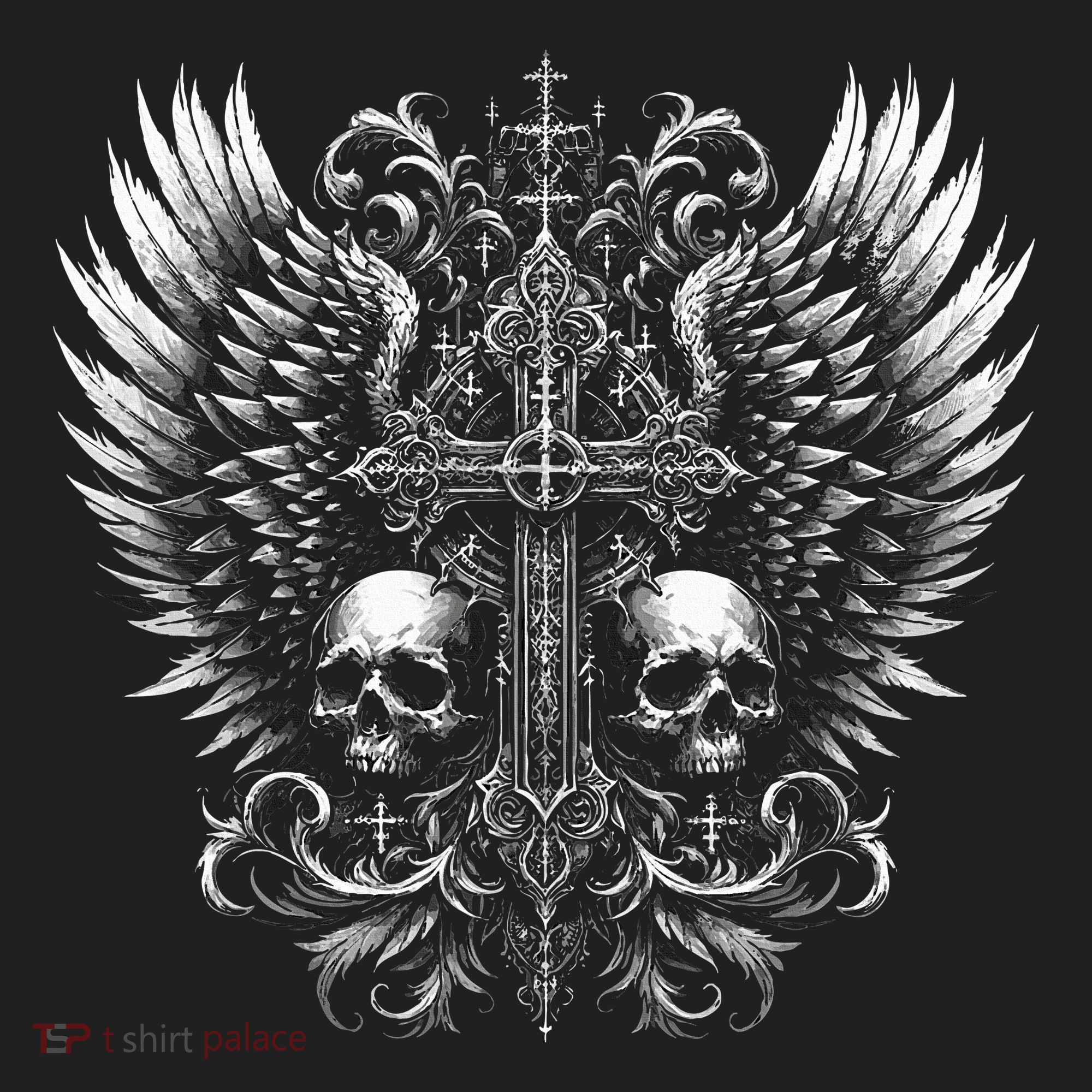 Emo Grunge Aesthetic Alt Goth Skull Cross Gothic Hat