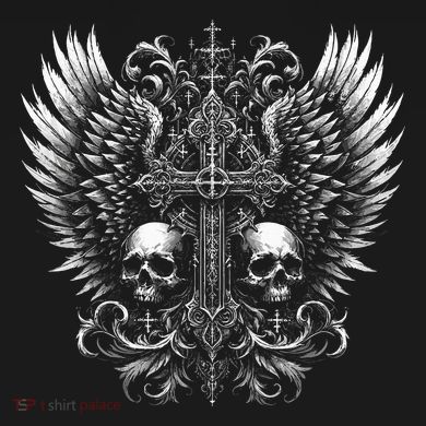 Emo Grunge Aesthetic Alt Goth Skull Cross Gothic Kids Sweatshirt