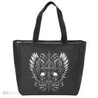 Emo Grunge Aesthetic Alt Goth Skull Cross Gothic Tote Bag thumb 0