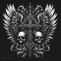 Emo Grunge Aesthetic Alt Goth Skull Cross Gothic Tote Bag thumb 4
