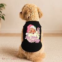 Etro Groovy Big Nick Santa Energy Pink Santa Christmas Xmas Doggie Tank thumb 2