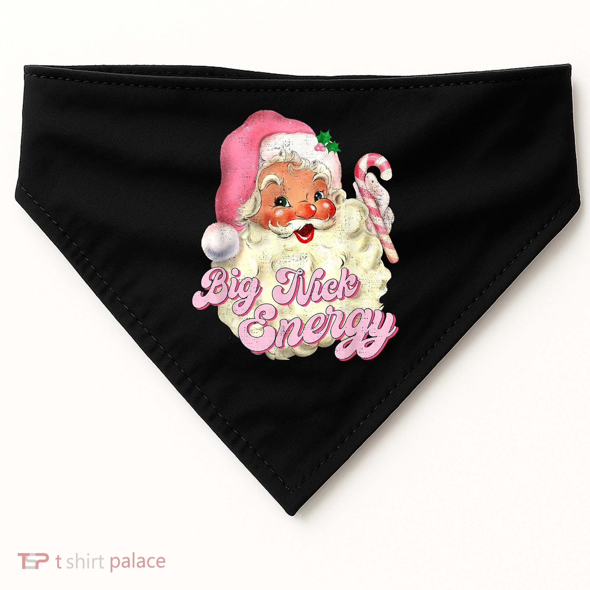 Etro Groovy Big Nick Santa Energy Pink Santa Christmas Xmas USA-Made Doggie Bandana