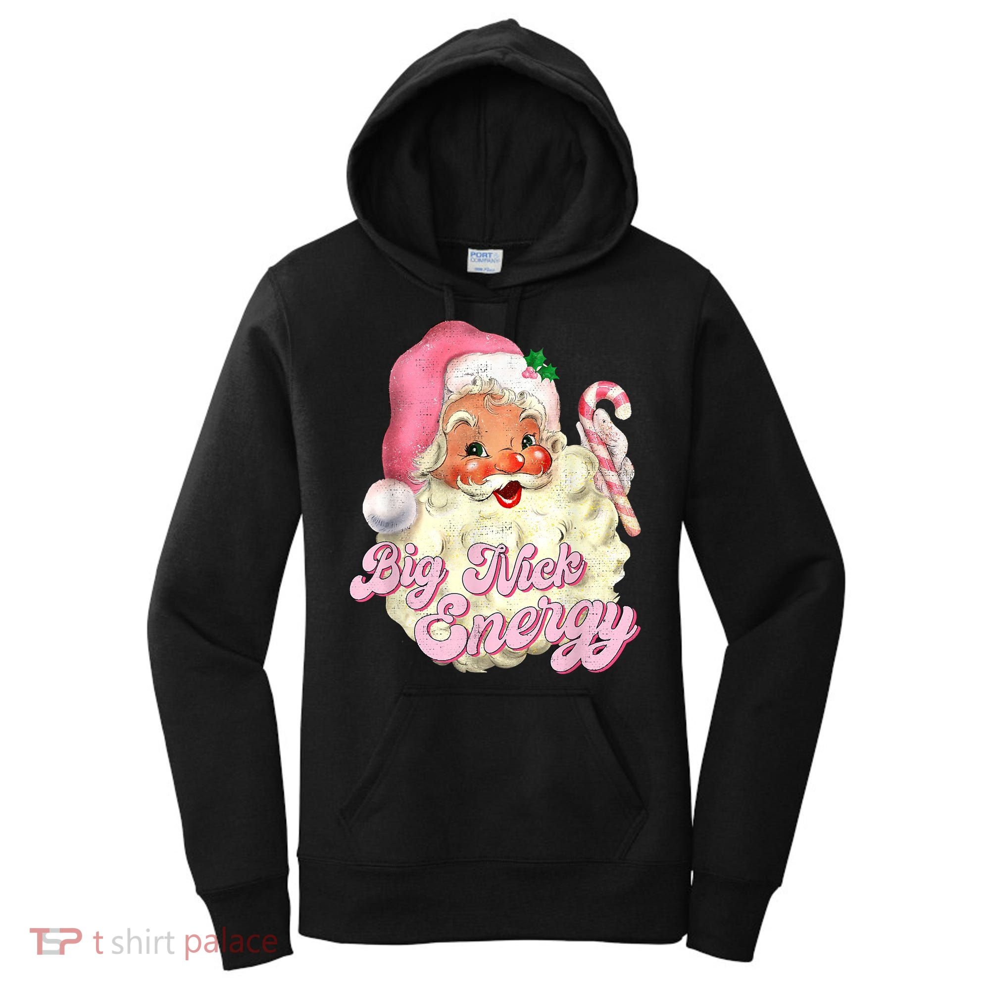 Etro Groovy Big Nick Santa Energy Pink Santa Christmas Xmas Women's Hoodie