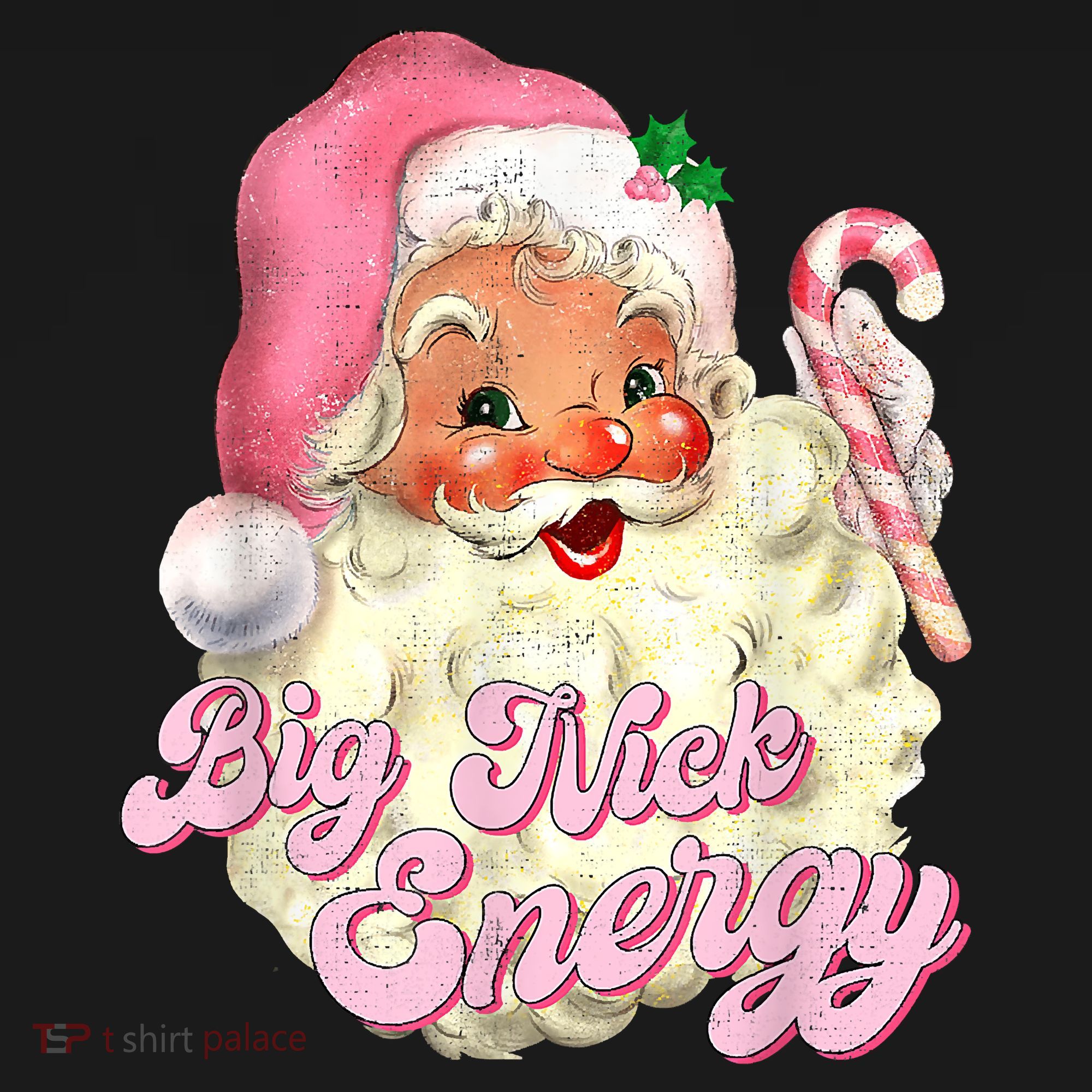 Etro Groovy Big Nick Santa Energy Pink Santa Christmas Xmas Women's Tank Top