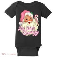 Etro Groovy Big Nick Santa Energy Pink Santa Christmas Xmas Baby Bodysuit thumb 0