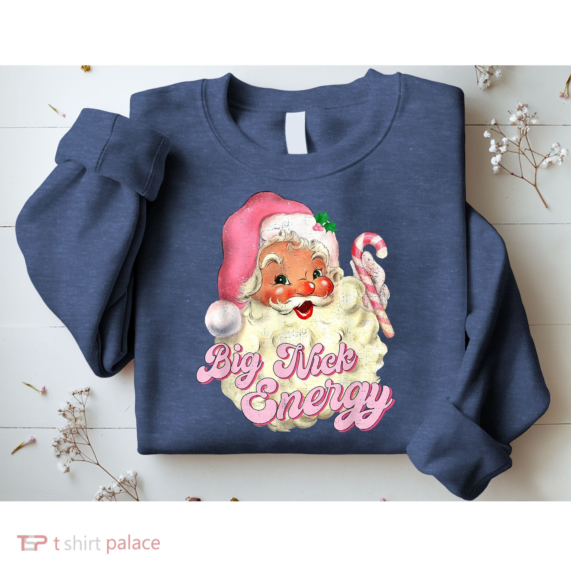 Etro Groovy Big Nick Santa Energy Pink Santa Christmas Xmas Sweatshirt