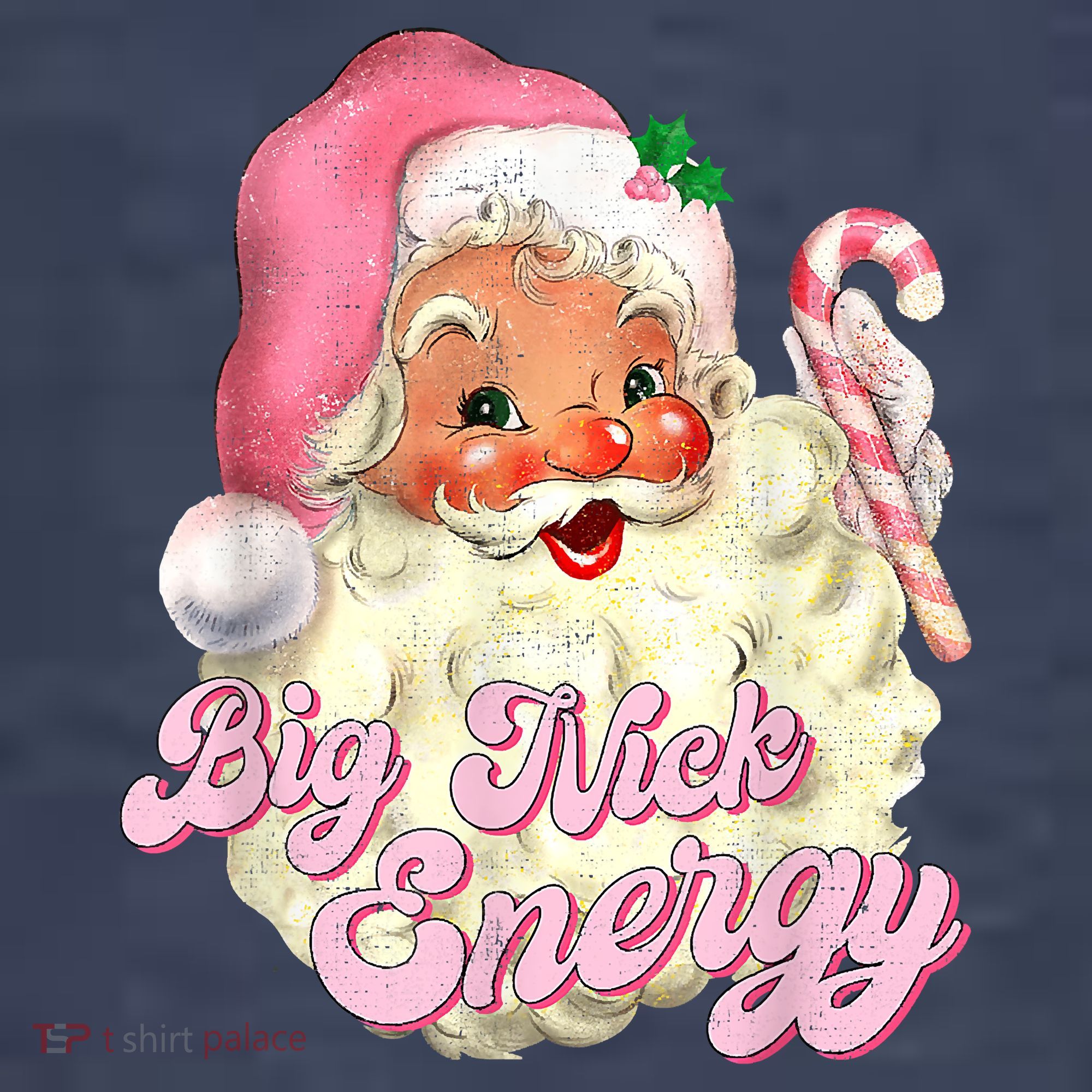 Etro Groovy Big Nick Santa Energy Pink Santa Christmas Xmas Sweatshirt