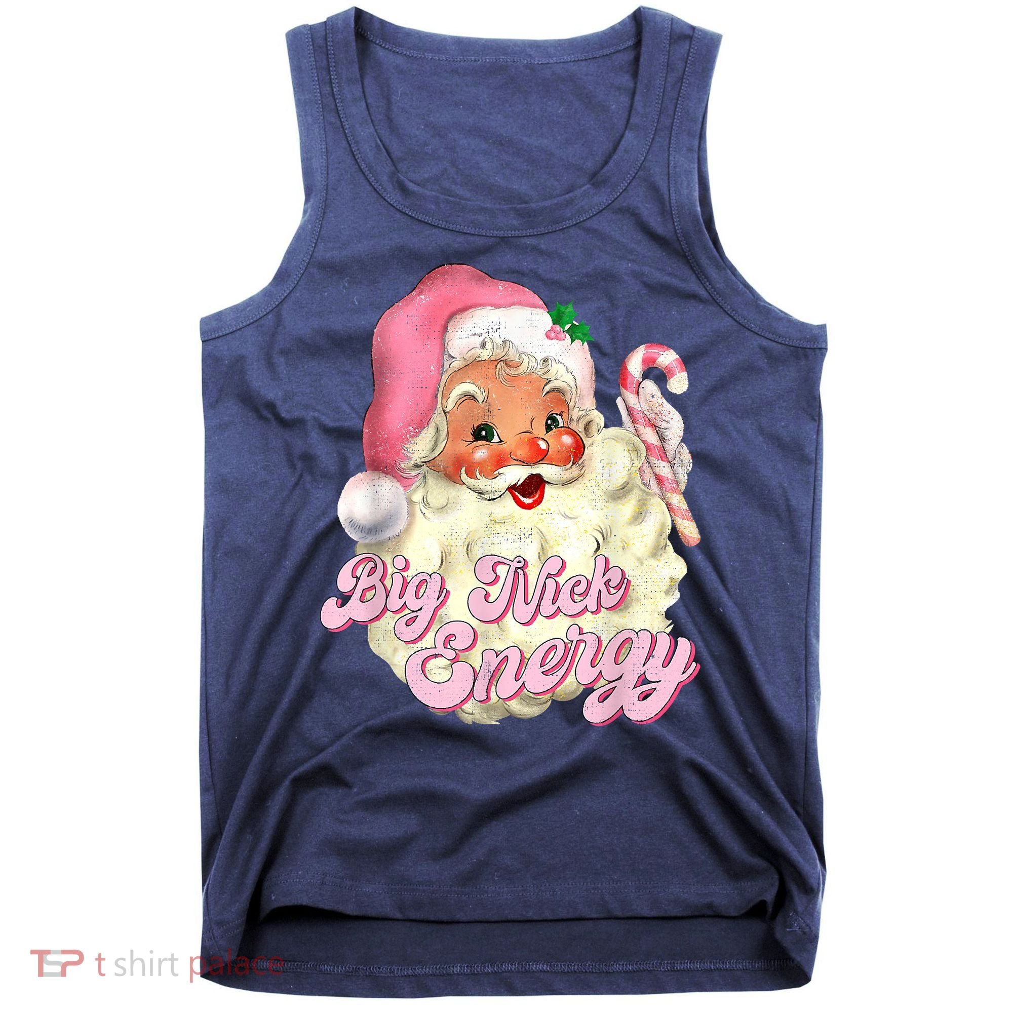 Etro Groovy Big Nick Santa Energy Pink Santa Christmas Xmas Tank Top