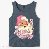 Etro Groovy Big Nick Santa Energy Pink Santa Christmas Xmas Tank Top thumb 2