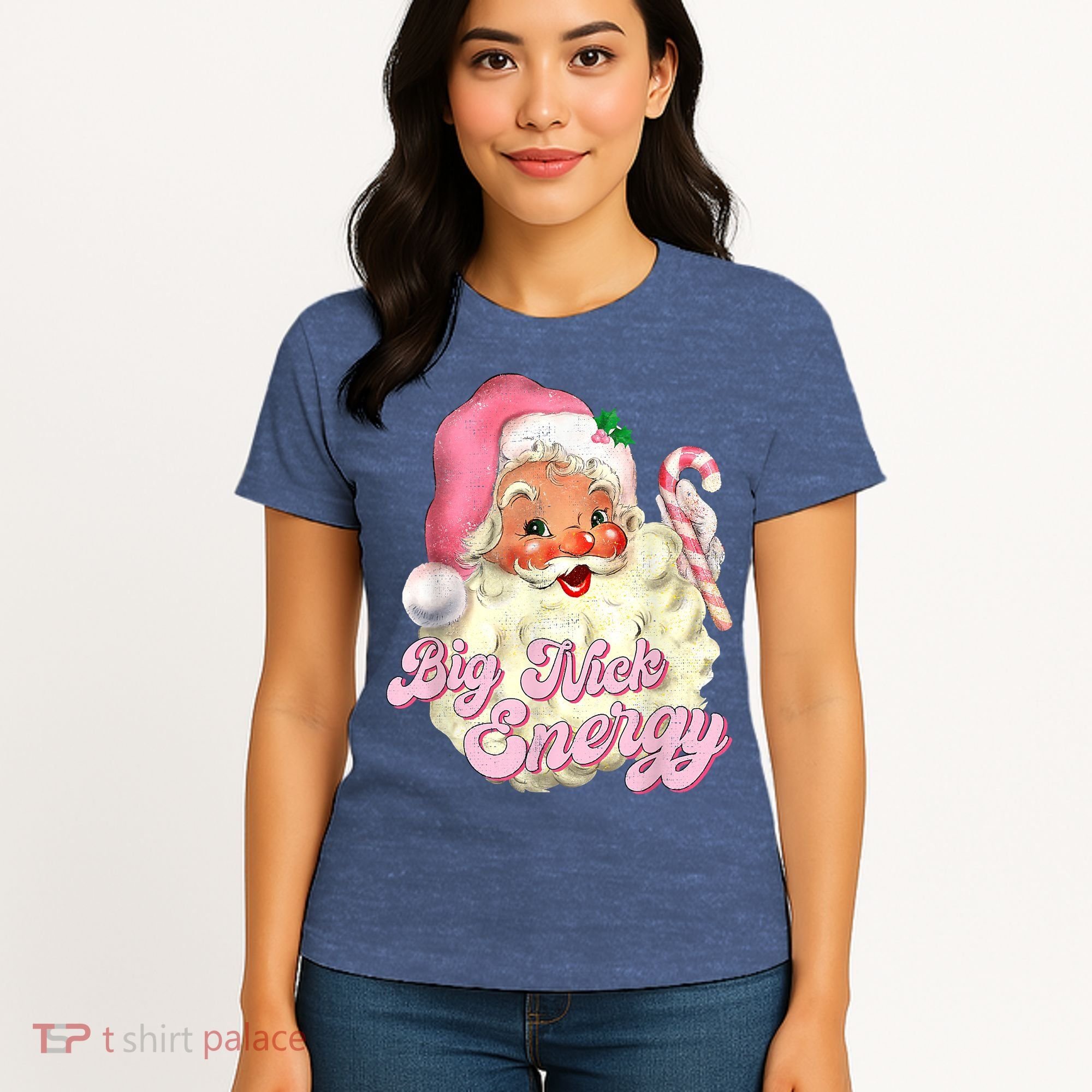 Etro Groovy Big Nick Santa Energy Pink Santa Christmas Xmas Women's T-Shirt