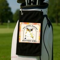 Easy Greasy Beautiful Butter Girl Golf Towel thumb 2