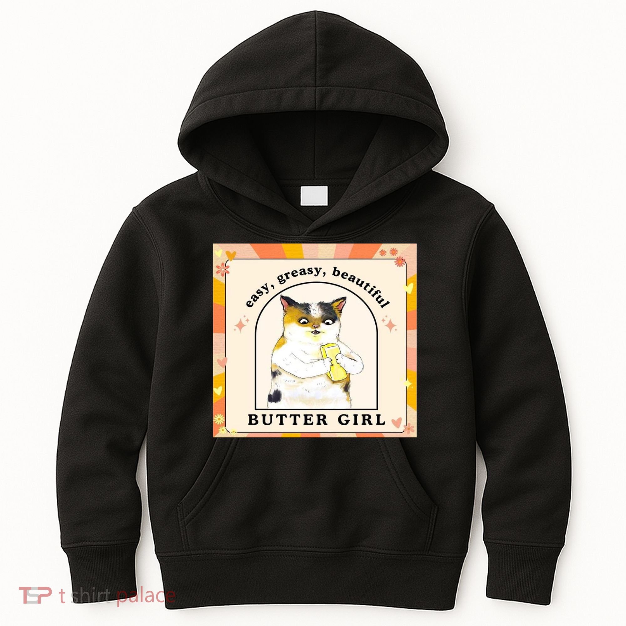 Easy Greasy Beautiful Butter Girl Kids Hoodie