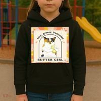 Easy Greasy Beautiful Butter Girl Kids Hoodie thumb 3