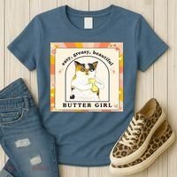 Easy Greasy Beautiful Butter Girl Women's T-Shirt thumb 3