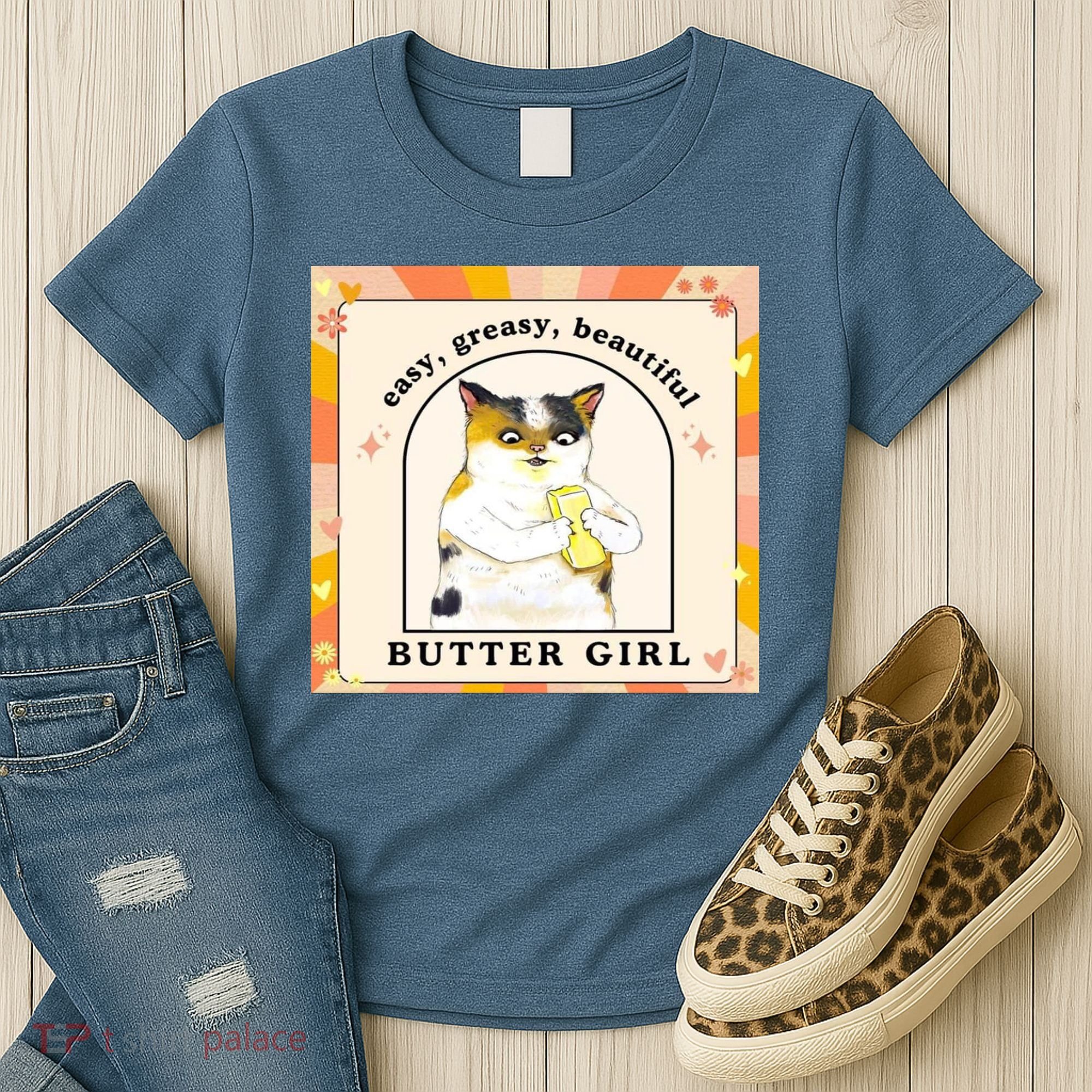 Easy Greasy Beautiful Butter Girl Women's T-Shirt