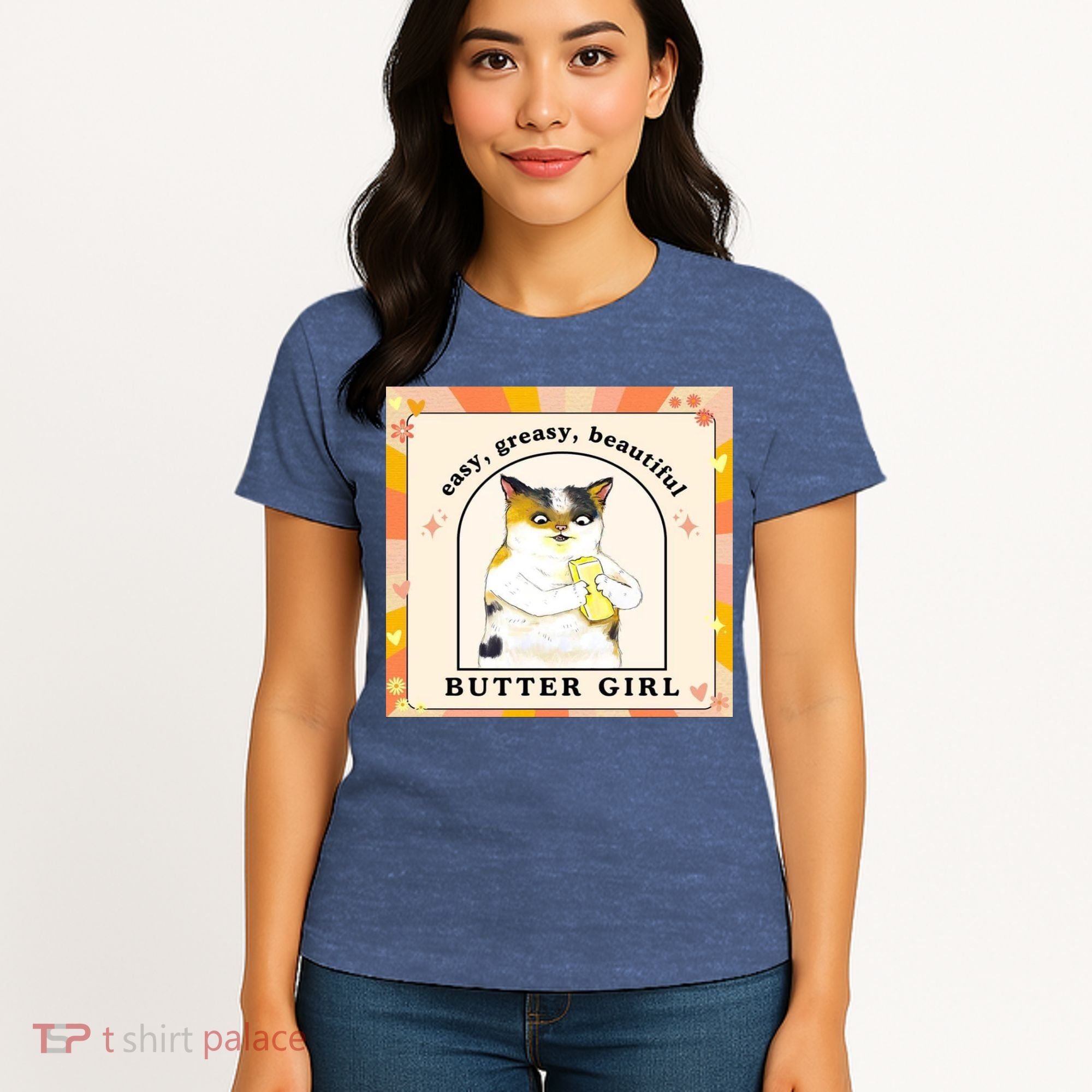Easy Greasy Beautiful Butter Girl Women's T-Shirt
