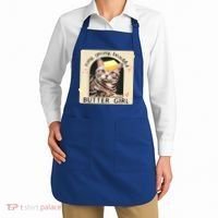 Easy Greasy Beautiful Butter Girl Cat Graphic Apron thumb 2