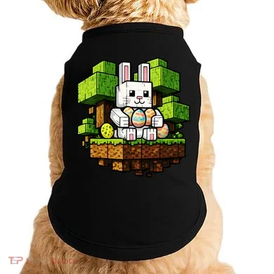 Easter Gamer Bunny Pixel Rabbit Doggie Tank