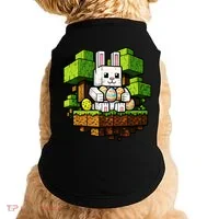 Easter Gamer Bunny Pixel Rabbit Doggie Tank thumb 0