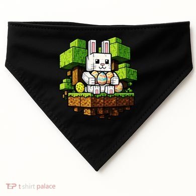 Easter Gamer Bunny Pixel Rabbit USA-Made Doggie Bandana