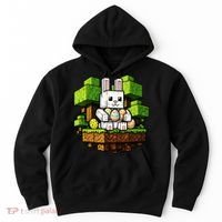 Easter Gamer Bunny Pixel Rabbit Hoodie thumb 0