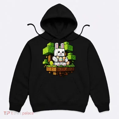Easter Gamer Bunny Pixel Rabbit Hoodie