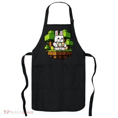 Easter Gamer Bunny Pixel Rabbit Apron