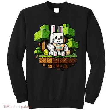 Easter Gamer Bunny Pixel Rabbit Sweatshirt