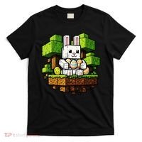 Easter Gamer Bunny Pixel Rabbit T-Shirt thumb 0