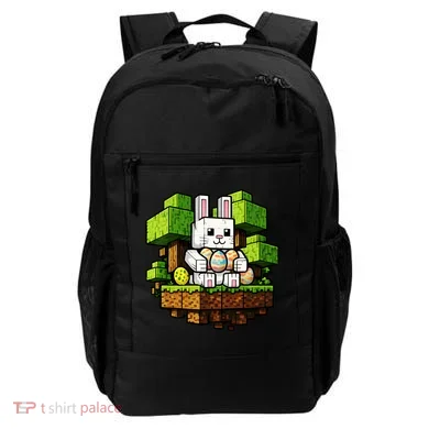 Easter Gamer Bunny Pixel Rabbit Backpack
