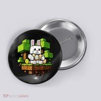 Easter Gamer Bunny Pixel Rabbit Button thumb 0