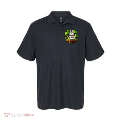 Easter Gamer Bunny Pixel Rabbit Polo