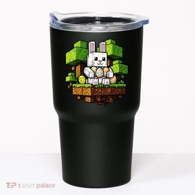 Easter Gamer Bunny Pixel Rabbit Tumbler