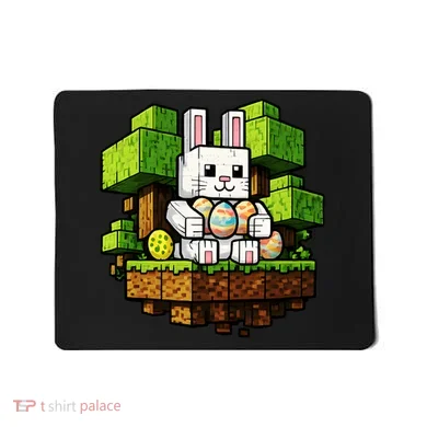Easter Gamer Bunny Pixel Rabbit Mousepad