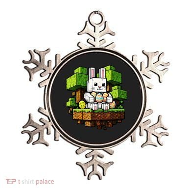 Easter Gamer Bunny Pixel Rabbit Ornament