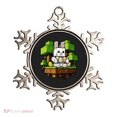Easter Gamer Bunny Pixel Rabbit Ornament