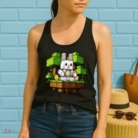 Easter Gamer Bunny Pixel Rabbit Women's Tank Top thumb 2