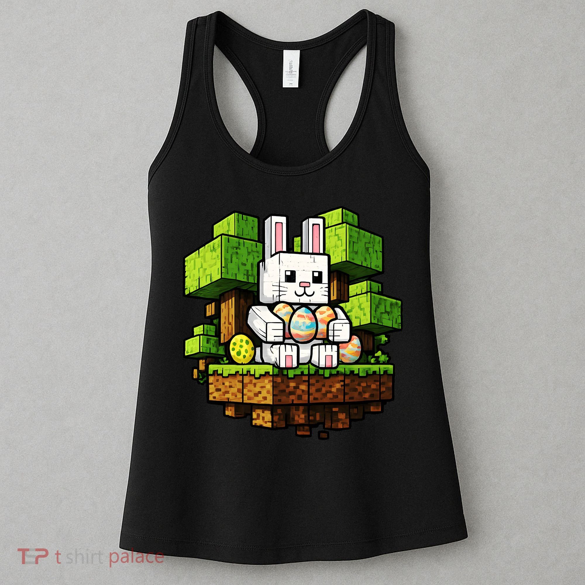 Easter Gamer Bunny Pixel Rabbit Women's Tank Top
